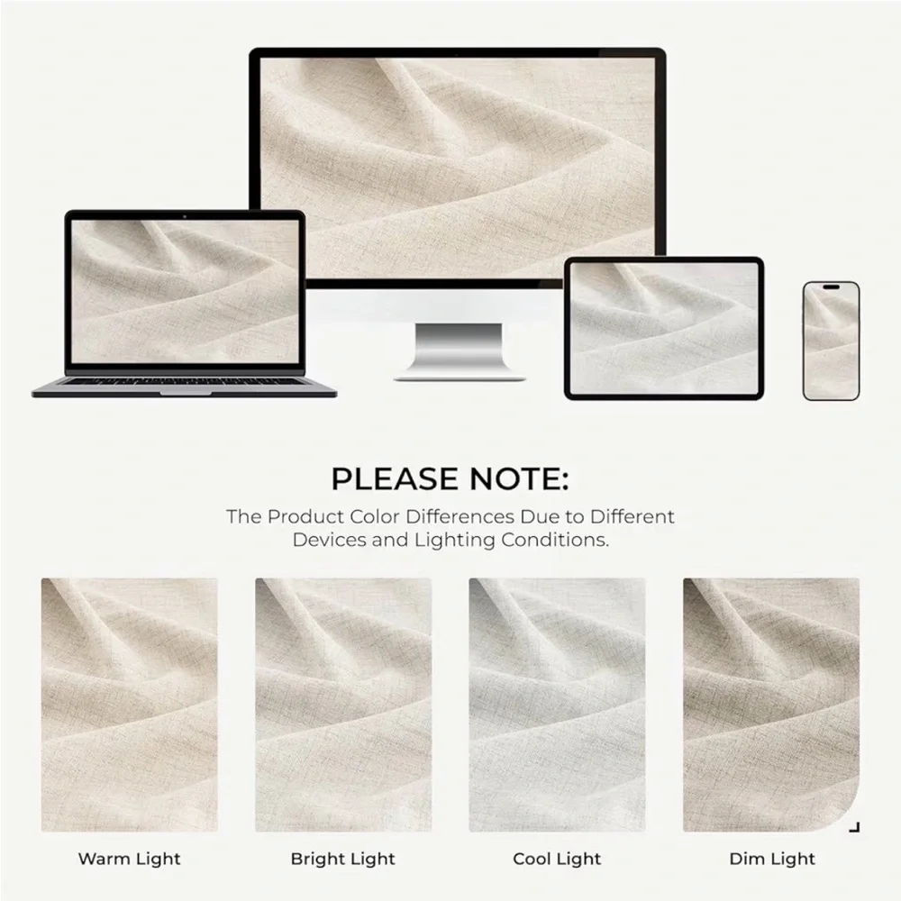 Brand new, pack of 2 beige blackout curtains, 84inch. 4 sets available.